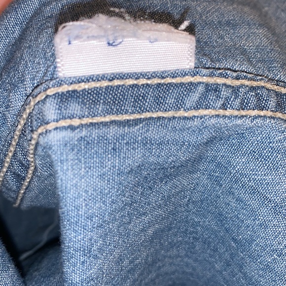 Lucky Brand size small denim chambray long sleeve button down shirt Size S - Picture 8 of 8